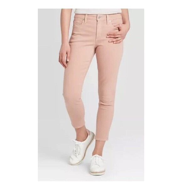 Universal Thread Women's High-Rise Cropped Skinny Jean 12/ 31 Vintage Rose NWT - Picture 3 of 16